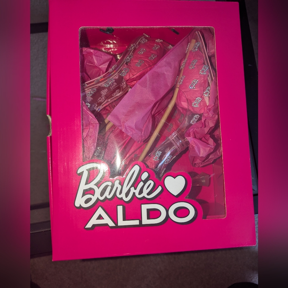 ⚡Barbie x ALDO Pink Gem Heels 9